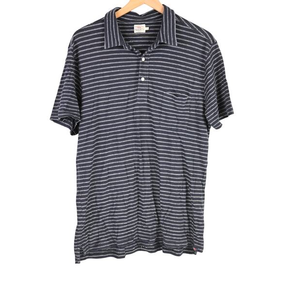 Faherty Striped Cotton Polo, large - Picture 1 of 6